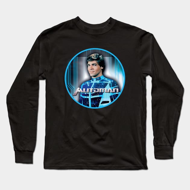 Automan Long Sleeve T-Shirt by RetroZest